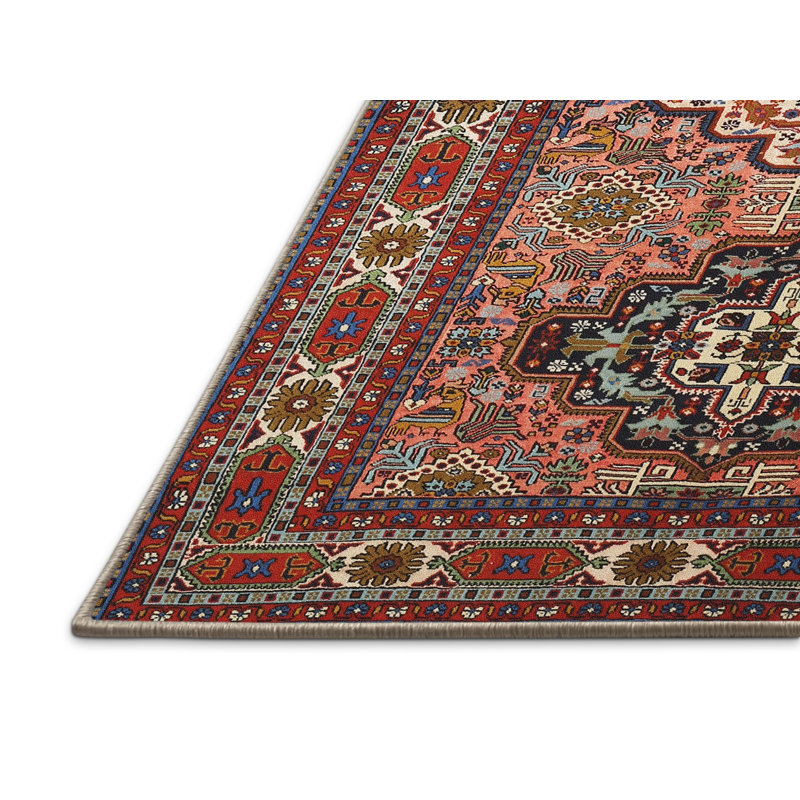 Tapis rouge à motif sud-ouest, Rectangle 5 pi x 7 pi