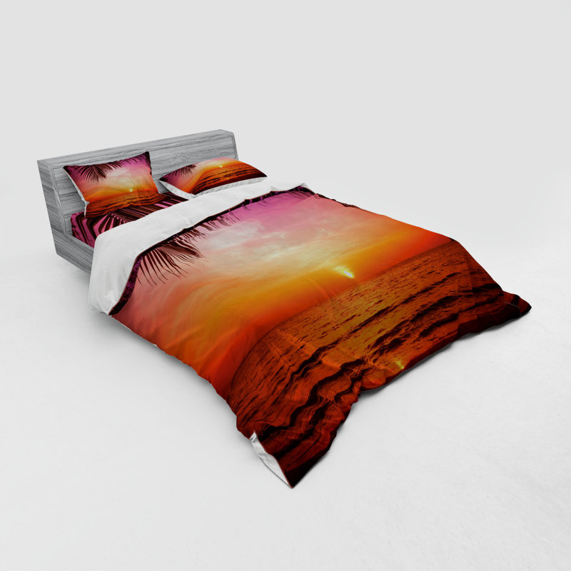 Coastal Polyester Duvet Cover, Queen Duvet Cover + 3 Additional Pieces