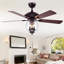 Ventilateur de plafond à 5 pales 52 po avec ensemble d’éclairage inclus Baldy-51486643