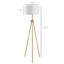 Lampe trépied 60 po West Hewish-1009462635