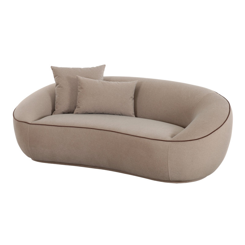 Causeuse en faux mohair Jenny