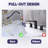 Widespread Pull Out Sprayer Bathroom Faucet, 2-Handle Bathroom Sink Faucet-110713015