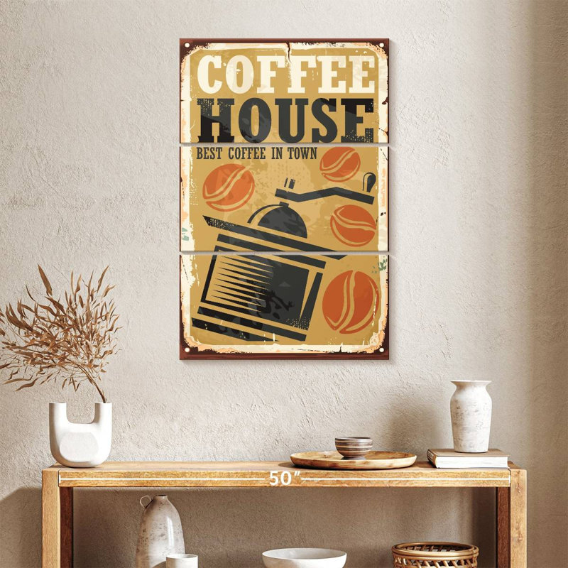 Affiche murale Kema Coffee House, H 38 po x l 24 po