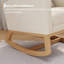 Chaise berçante en molleton avec repose-pieds Teddy-505176139