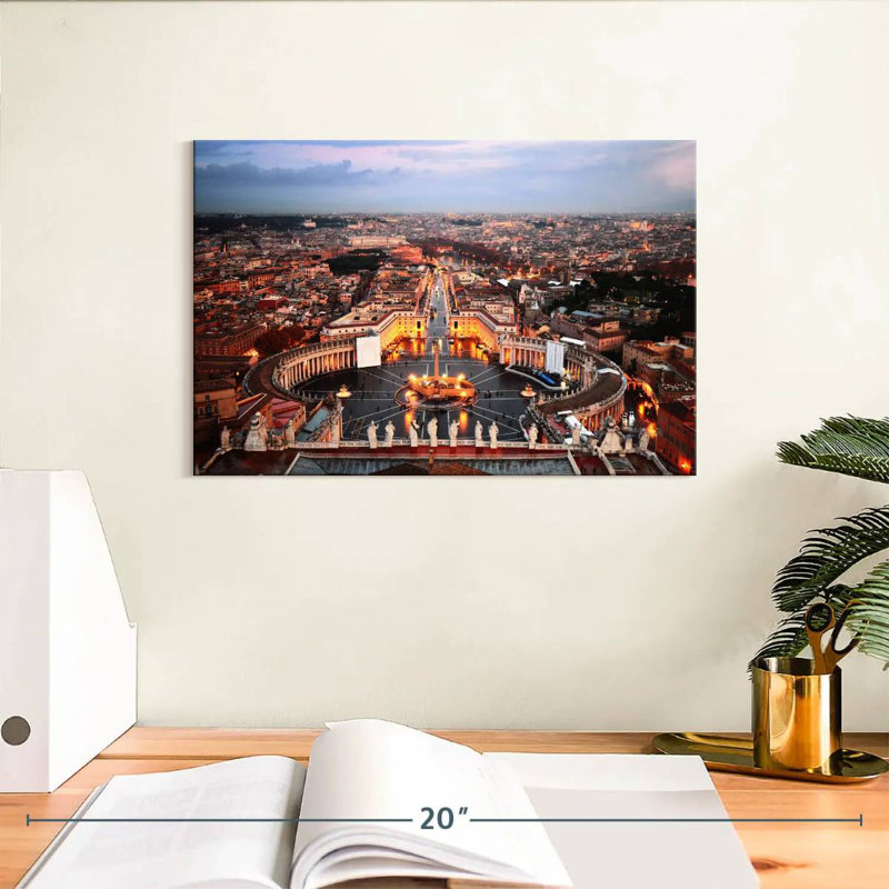 Ravi, place Saint-Pierre, Rome, H 8 po x l 12 po