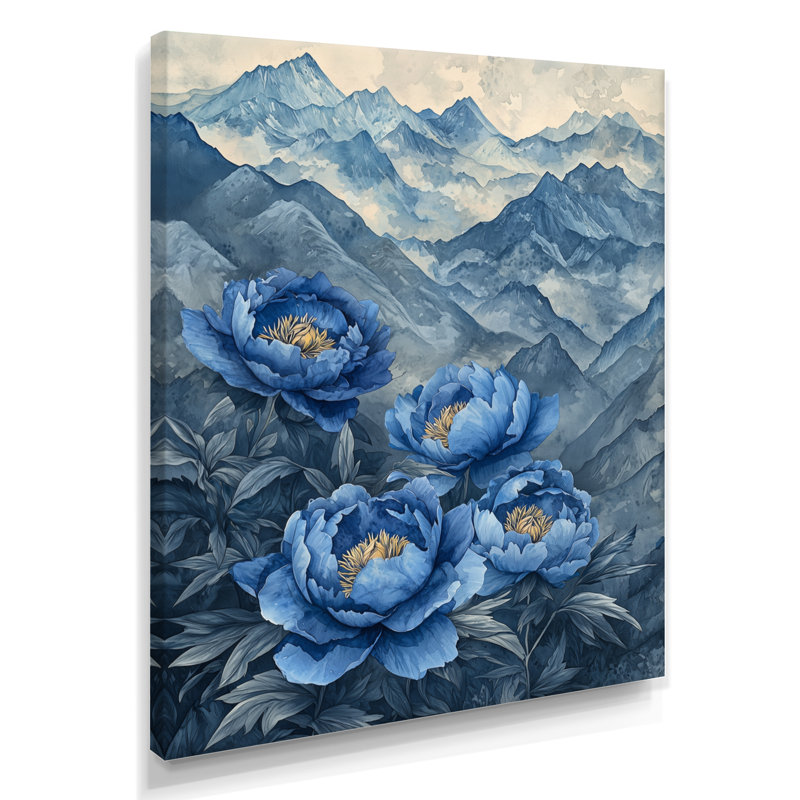 Barrows - Floral Wall Art Prints, Ne s'applique pas, H 40 po x l 30 po, Toile tendue