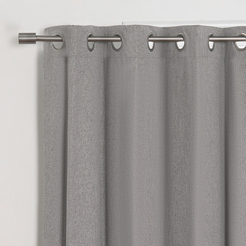 Leach Blackout Curtain Panel Pair, 52" x 96", Gray