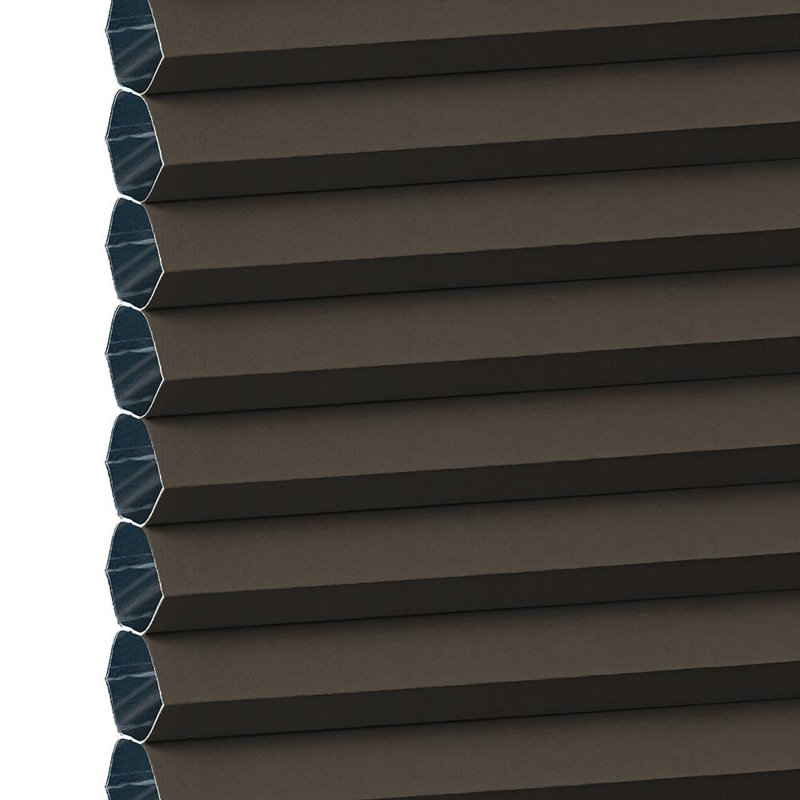 Store alvéolaire occultant No Drill EZ Grip, brun, l 33 po x H 64 po, Brown, 33" W x 64" H