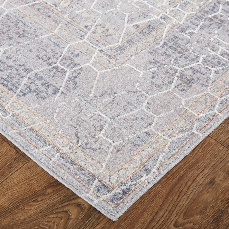 Tapis gris / ivoire Cainsville, Rectangle 12 pi x 15 pi