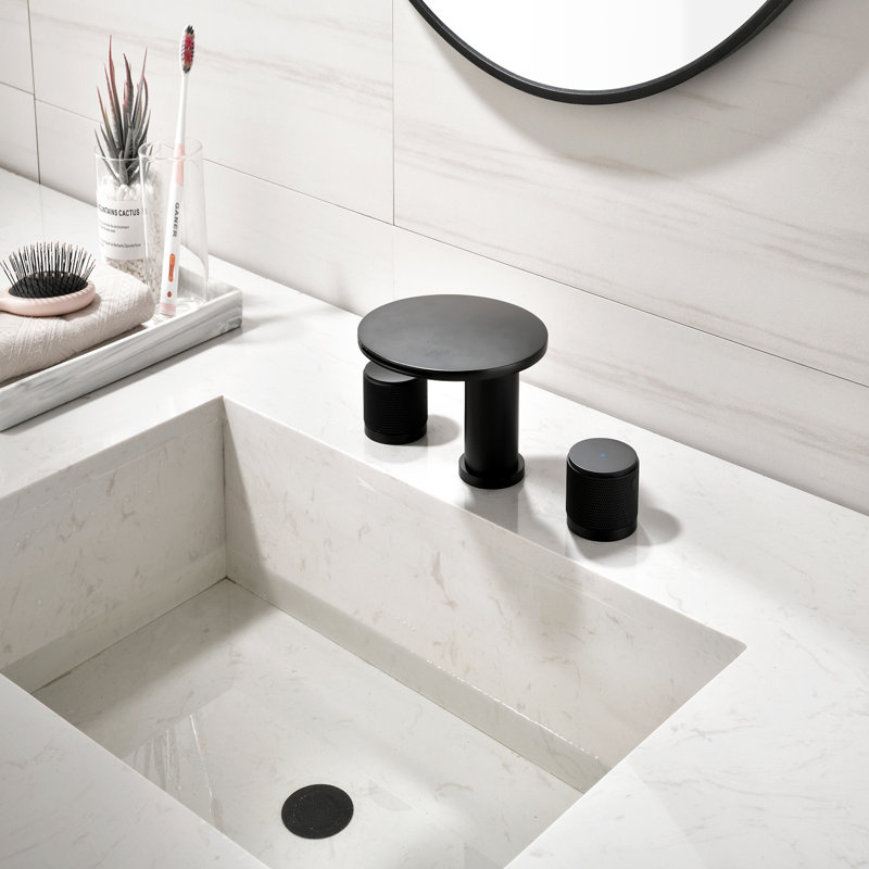 Widespread 2-Handle Bathroom Faucet, Matte Black