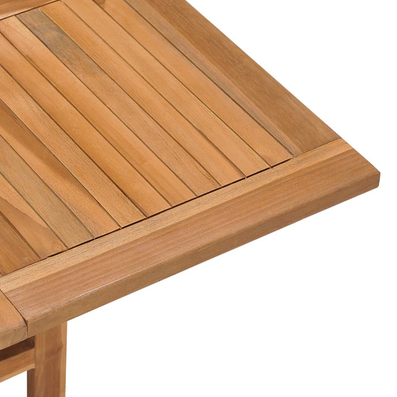 Bruto Foldable Wooden Dining Table, 35.4" W x 35.4" L x 29.5" H