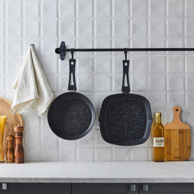 Karaca Defne Biogranite 2-Piece Pan Set, Black