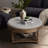 Corbi Indoor Faux Wood Large Round Ottoman-1702691785