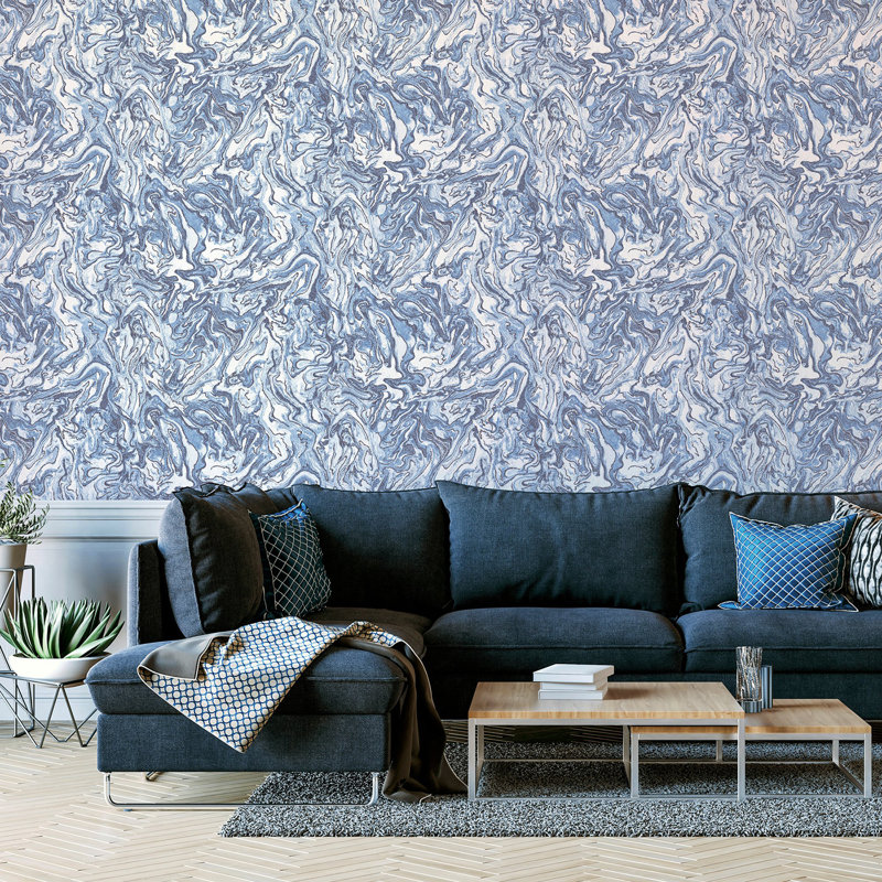 Papier peint Osgood, Bleu