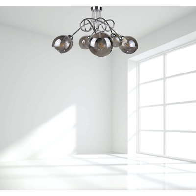 Charleston 5-Light 47cm Semi Flush Mount