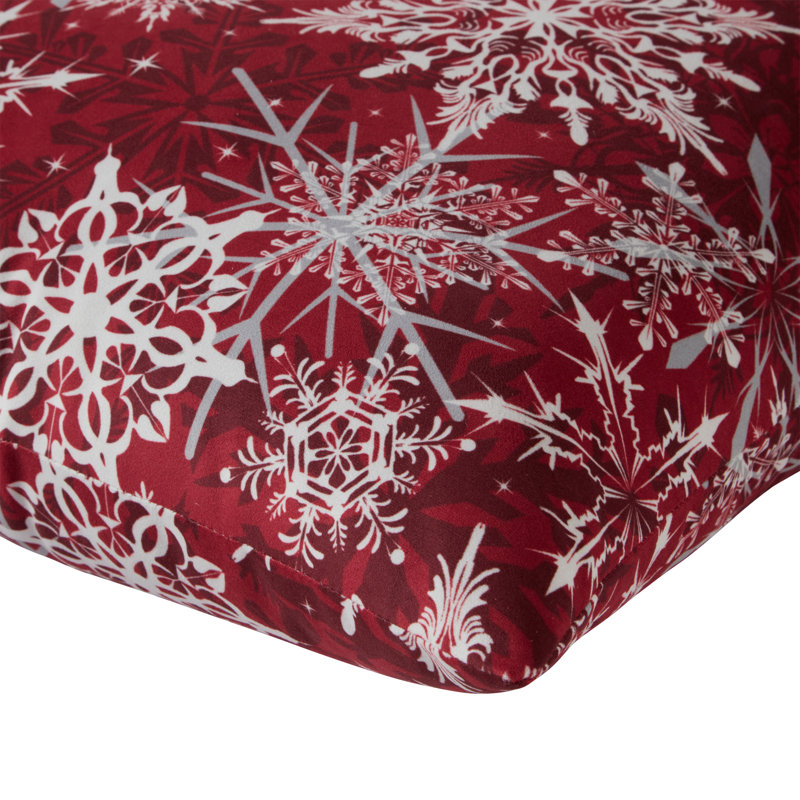 Snowflakes Polyester Throw Pillow