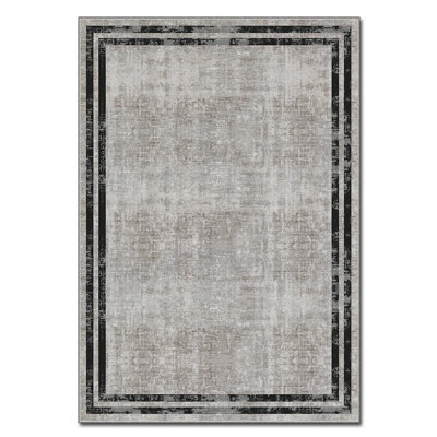 Luxurious Polyester Carpet, 3.3 x 4.6 Feet, 100% Velvet Fabric | 740 g/m², 0.08 in Pile Height | Non-Slip Felt Dot Underside, Laminated Sponge for Comfort | Easy to Clean, Machine Washable at 86°F
