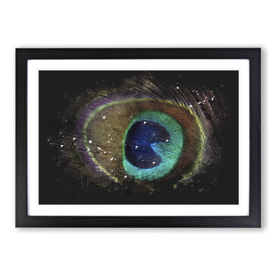 Peacock Feather - Picture Frame Graphic Art