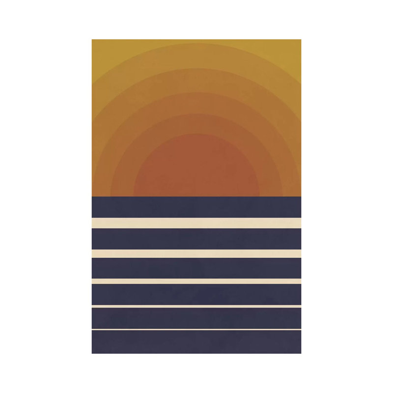 «Retro Sunset» par Alisa Galitsyna, impression sur toile tendue, H 12 po x l 8 po x P 0,75 po
