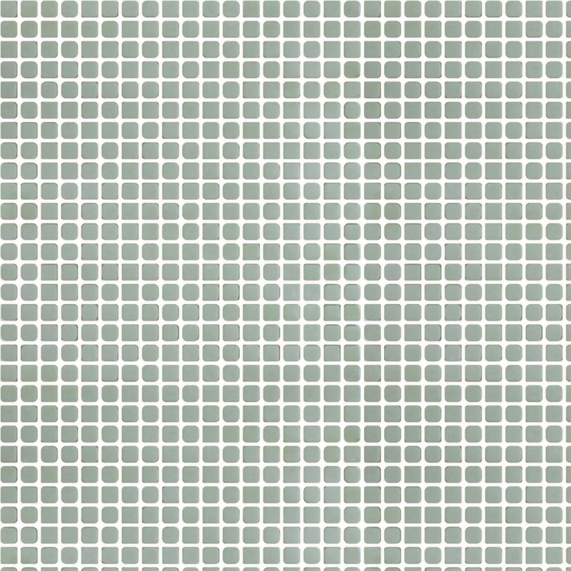 Venini .5" Mini Square Frosted Glass Mosaic Tile, Sage Green