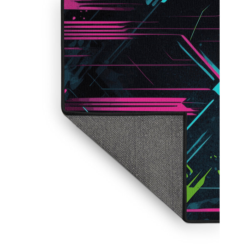 Kinetic Prism Rug, Round 7'