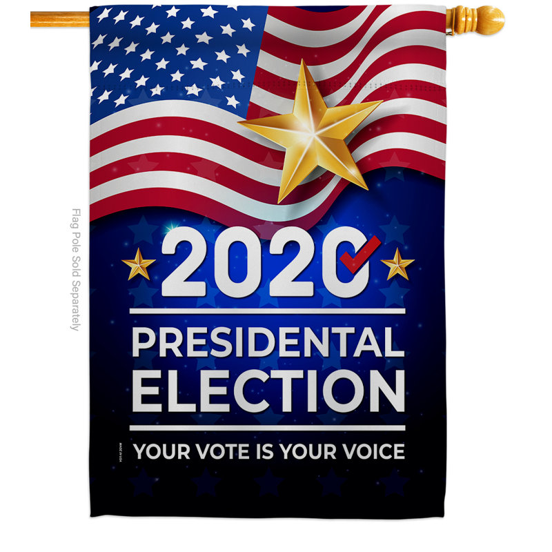 2020 2 faces en polyester 40 x 28 po Drapeau pour la maison