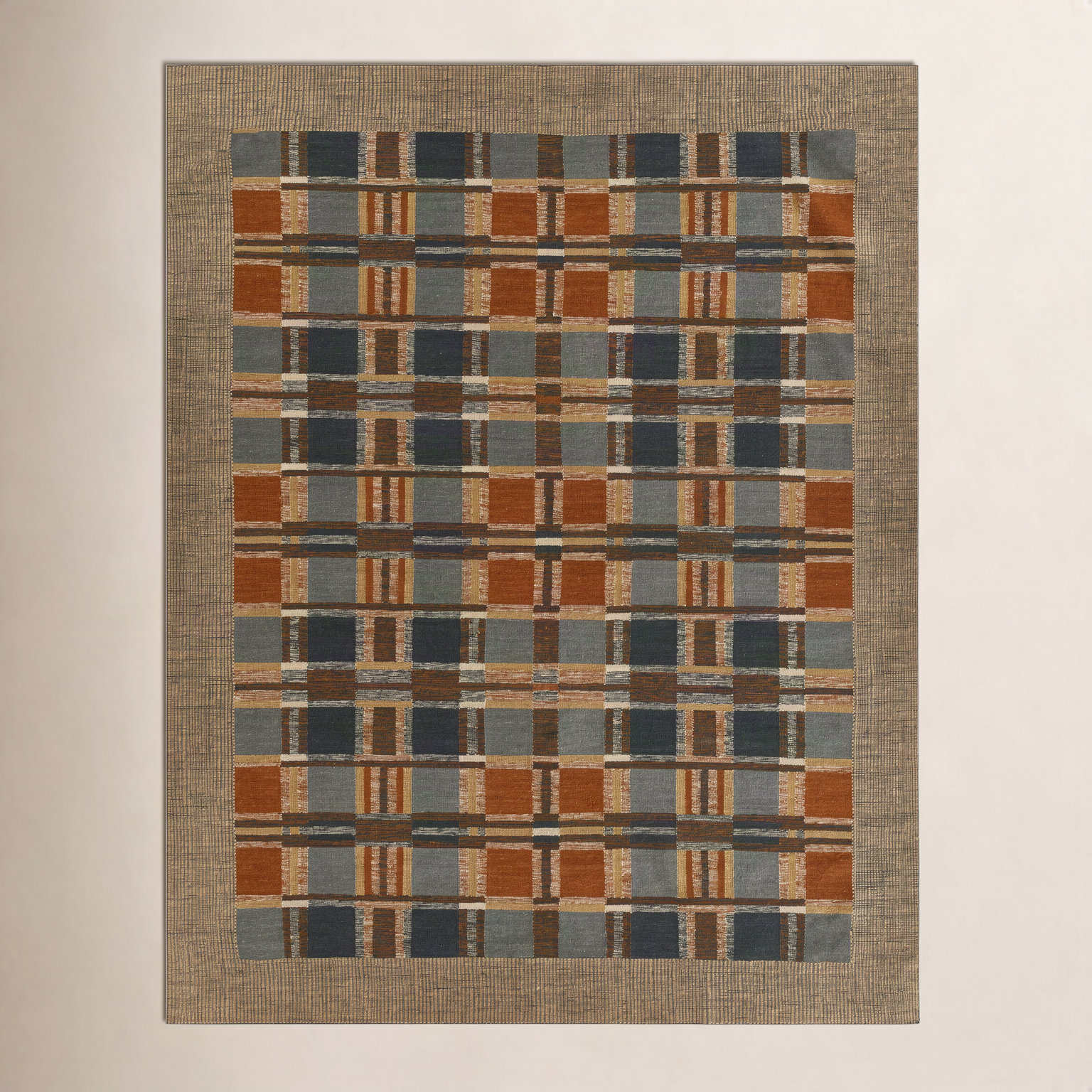 Adobe Flatweave Geometric Jute Rug, Rectangle 9' x 12'