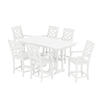 Chinoiserie 6 - Person Patio Dining Set