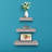Suad 3 Piece Metal Floating Shelf-1018305032