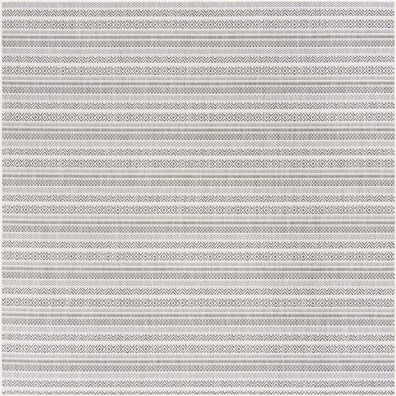 Outdoor Glimmer Area Rug Beige Color, Square 5'3"
