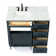 Tidworth 42'' Solid Wood Single Bathroom Vanity with 1.5'' Carrara Marble Top, Left Offset Rectangular Sink