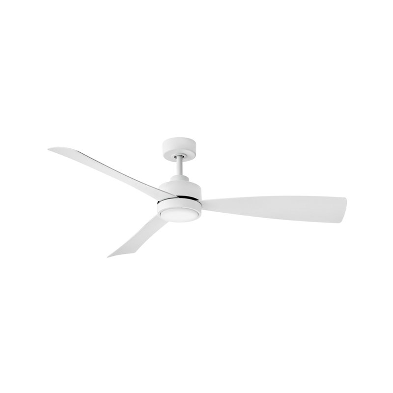 Hinkley Fan Iver 56" Led Dual Mount Smart Fan, Matte White
