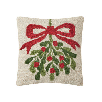 Coussin en laine Mistletoe