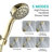 5 Mode Adjustable Settings Handheld Shower Head With Hose High Pressure Shower Heads-114230542