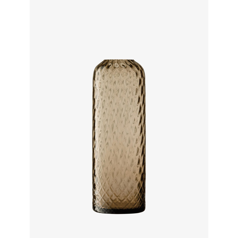 Dapple Handmade Glass Table Vase, Earth Brown