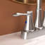 Robinet de salle de bain central en acier inoxydable facile à installer