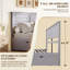  Lit plateforme simple en bois massif avec 4 tiroirs de rangement, pour enfants, adolescents, bleu gris-587188301-587188300