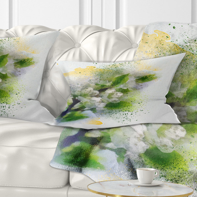 Coussin lombaire avec coussins floral