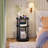 Small Round Side Table with Charging Station-2135476618