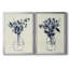 Indigo Floral Vase I - Ensemble de 2 reproductions de cadres photo sur toile-859639733-859639734