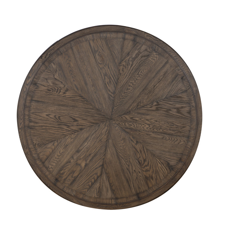 Collin 64 Round Dining Table, Brown Rustic, 30"H x 54"L x 54"W