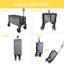 Chariot utilitaire pliable avec roulettes-115212537