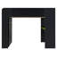 Lit superposé double en bois avec bureau, garde-robe, rangement, lumière RVB, port USB, lit mezzanine Gamer, vert