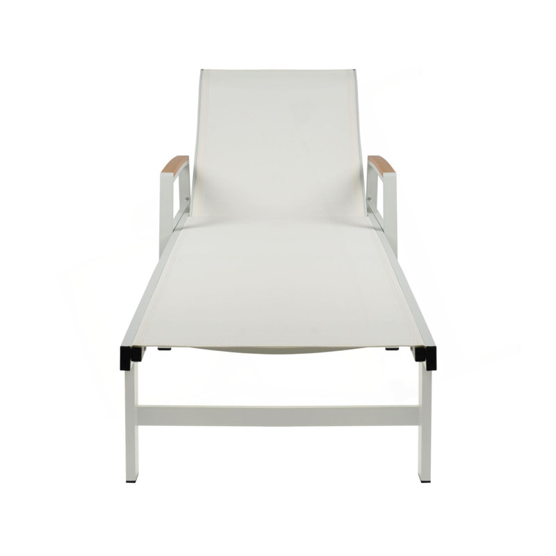 Chaise Lounge, White