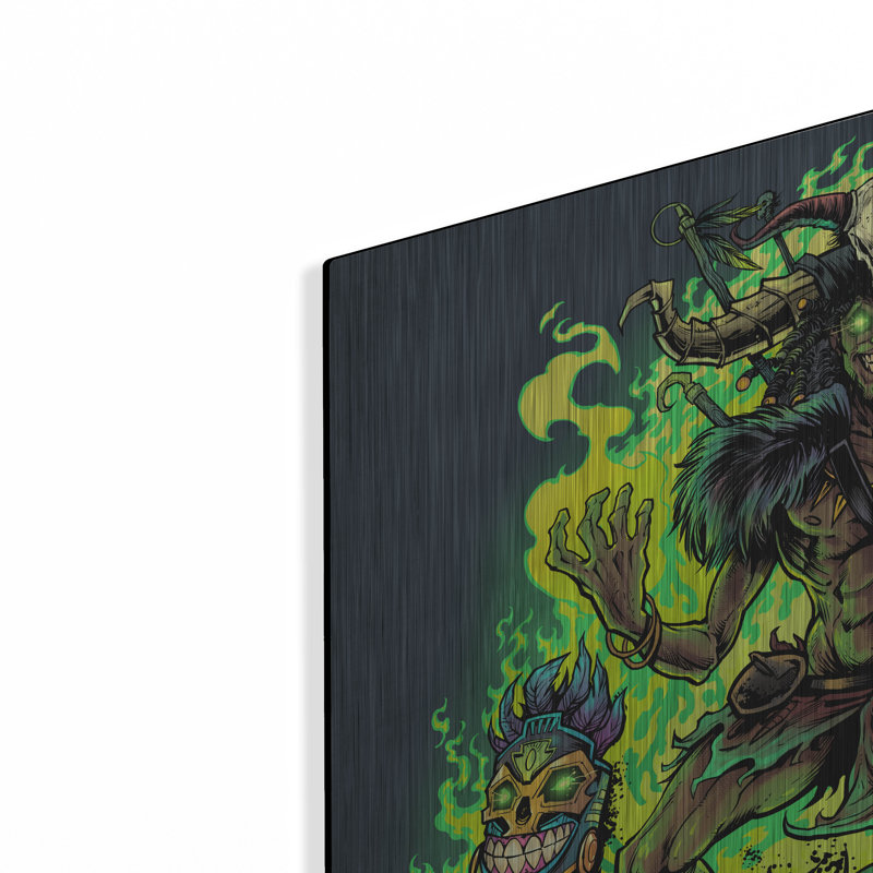 Bungalow Bungalow «Witch Doctor» par Flyland Designs, art mural en métal, H 24 po x l 24 po
