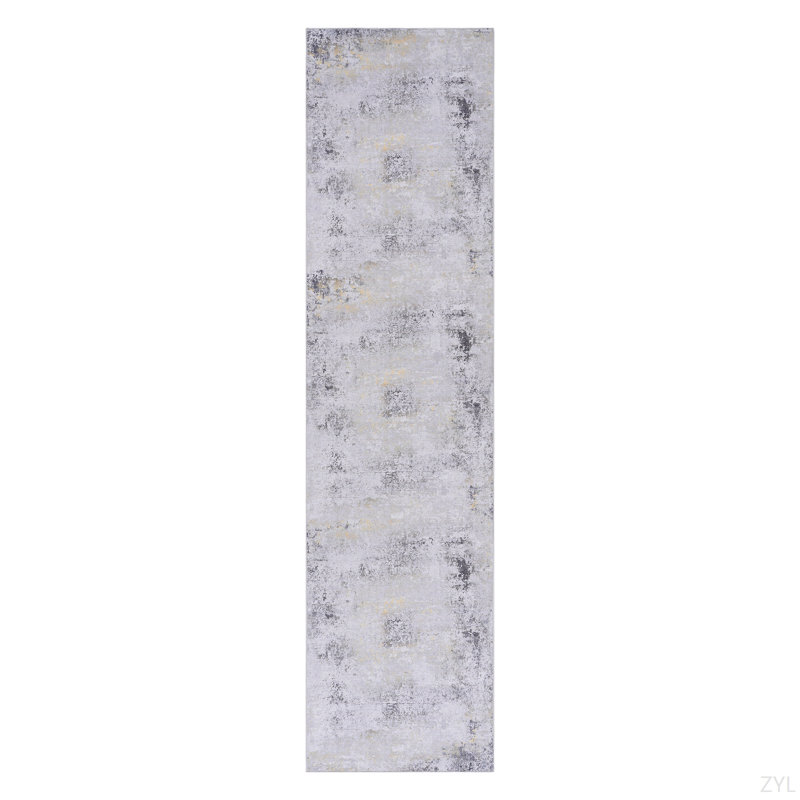 LOOM & LUXE 2'6''X10' Runner, Washable Rug, Low-Pile, Non-Slip, Non-Shedding, Foldable, Kid & Pet Friendly - Area Rugs For Living Room, Bedroom, Kitchen Rug