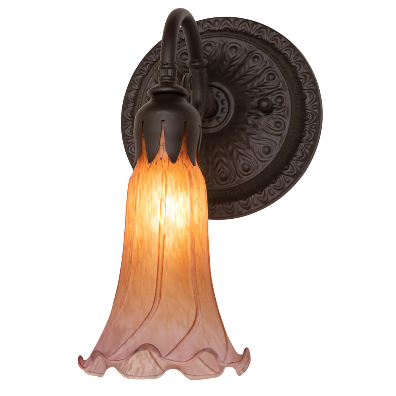 Jacona Armed Sconce, Amber/Purple