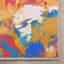  Tapis multicolore à tissage plat abstrait marbré abstrait bohème-88588439