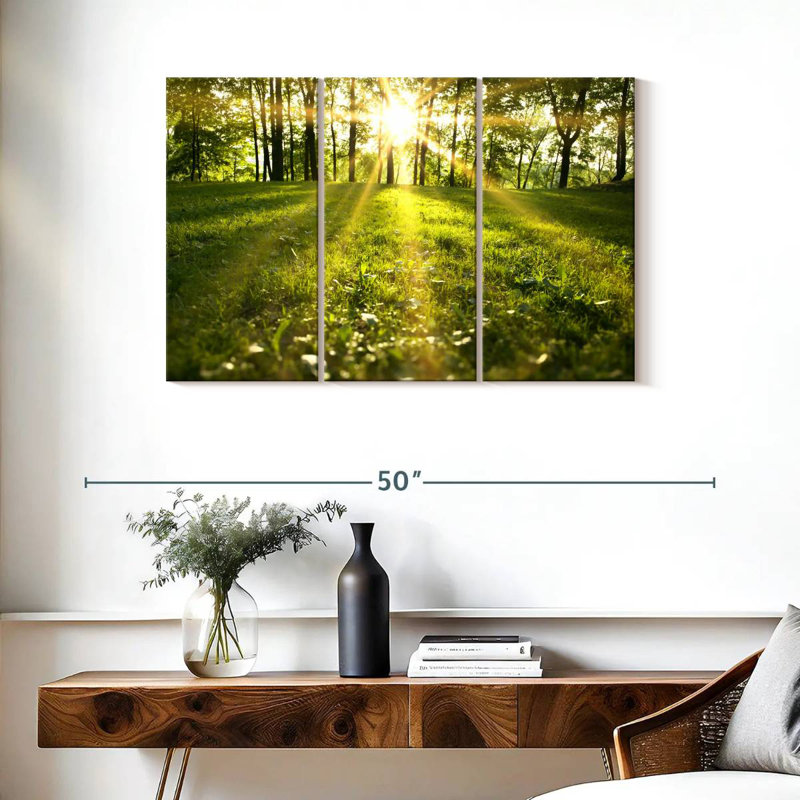Forêt verte brillante Harnek, H 24 po x l 38 po