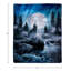 Couverture Lavish Home Wolf - 80 x 92 pouces imprimé loup Hurlant